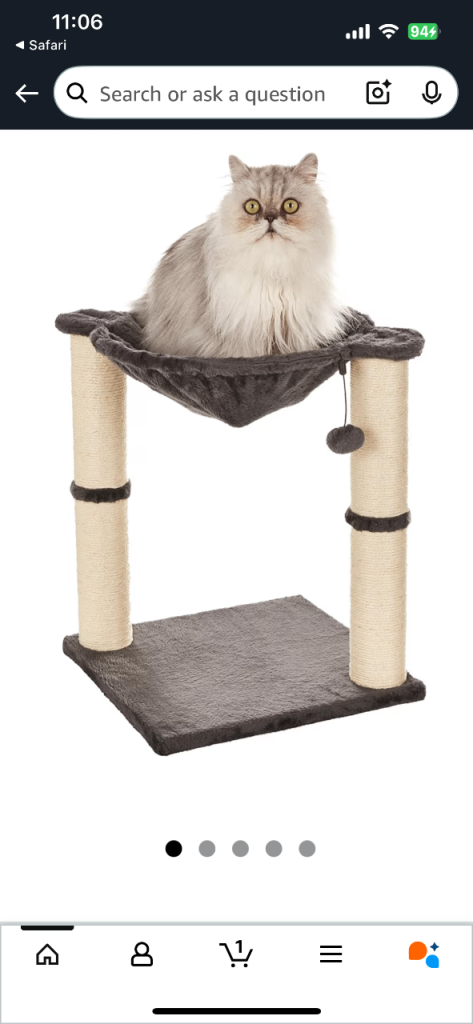 Cat scratch post/bed 
