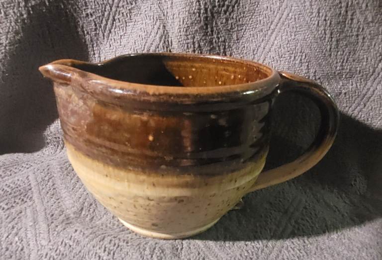 Studio Pottery Jug  12cm Gigh Signed Excellent Condition 