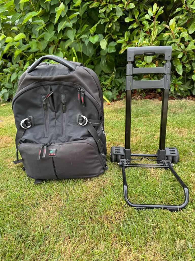 Camera Bag Insert Trolley DR467/Backpack – detachable trolley system.