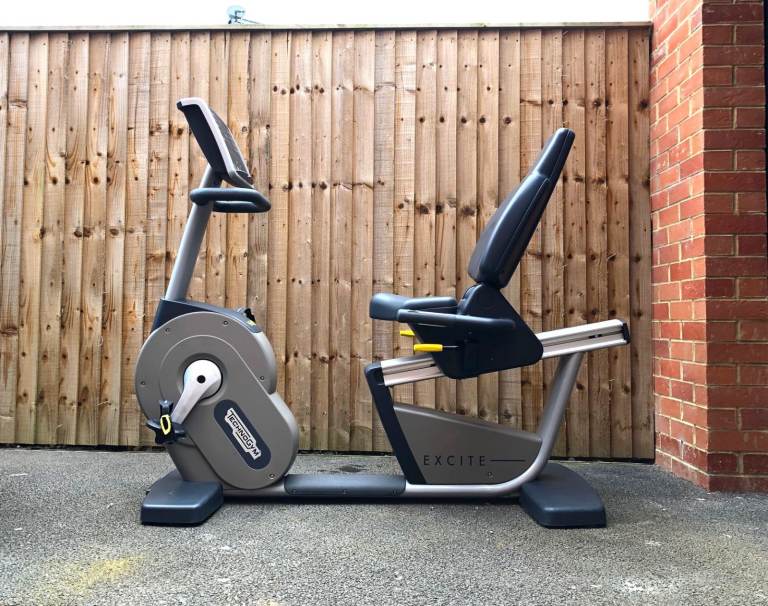 TECHNOGYM Excite+ 700i SP Recumbent Exercise Gym Bike, LED Screen, Used Excellent
