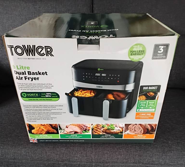 Tower Vortx 9L Dual Basket Air Fryer