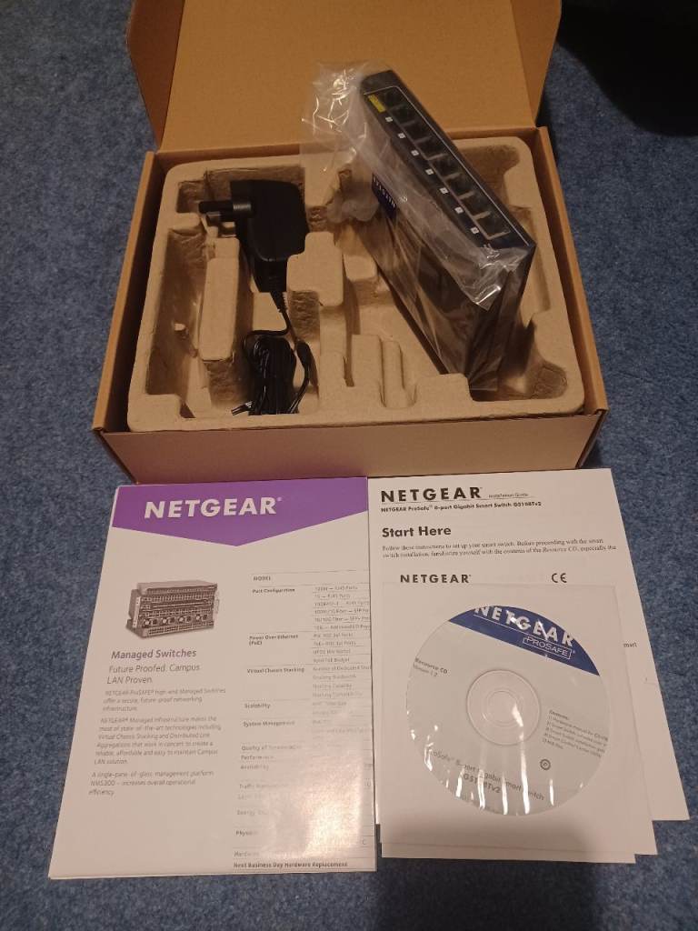 image for Netgear GS108T-200UKS Managed 8 port Gb Ethernet switch. 