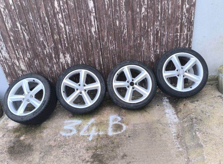 AUDI A3 A4 A5 A6 245/40/R18 ALLOY WHEELS WITH TYRES 