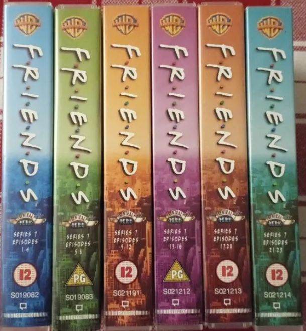 Friends season 7 entire series box set (6 videos, 24 episodes)