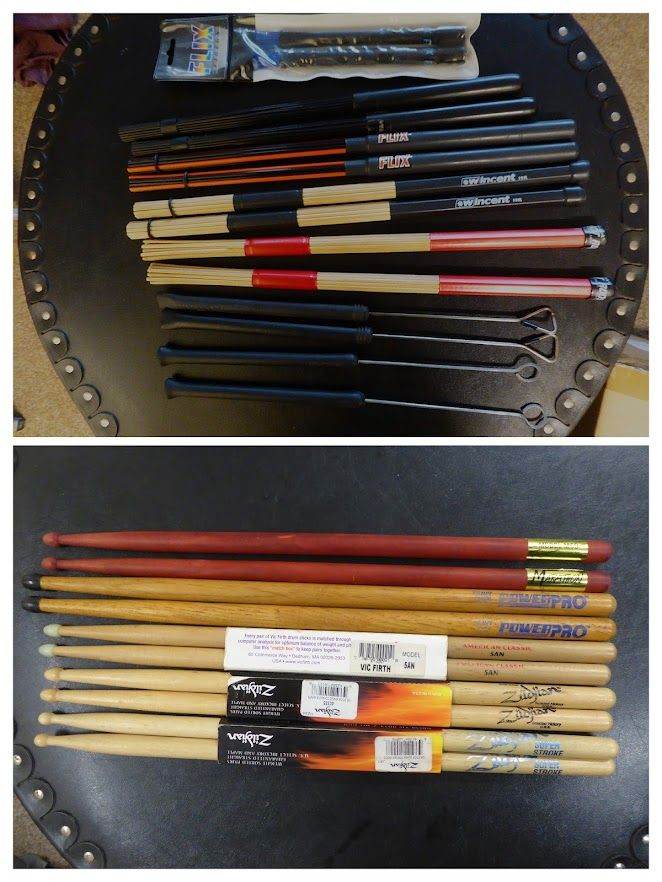 Various Styles of Drum Sticks All VGC Premier, Zidjian, Shaw, Wincent, Vic Firth, Flix, ProMark