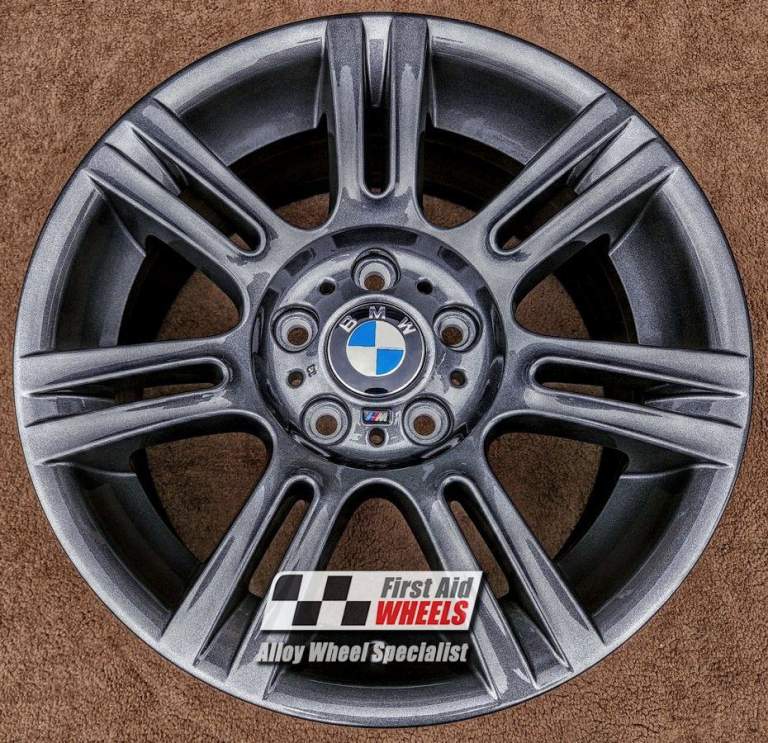 R140A Swap BMW 3 SERIES 4x 17'' GENUINE STYLE 194M ANTHRACITE GREY ALLOY WHEELS