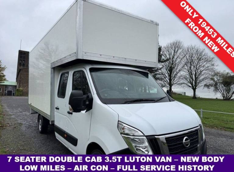 2021 Nissan NV400 2.3dCi 3.5T. 7 Seat Luton Van, A/C, Transit Sprinter Size, Eu 6 150ps Luton Van...