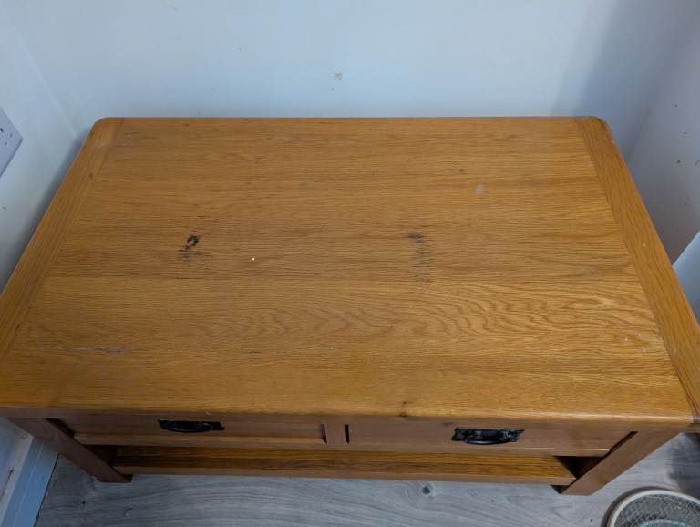 Solid wood coffee table 