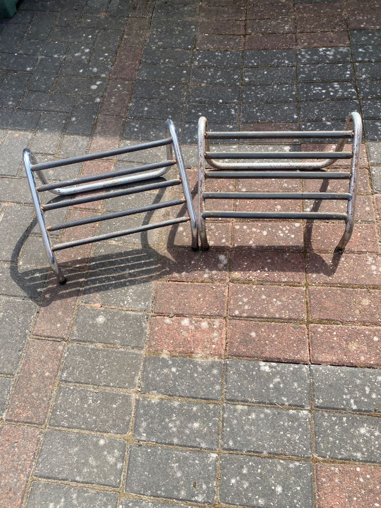 Old hairdressers foot rests