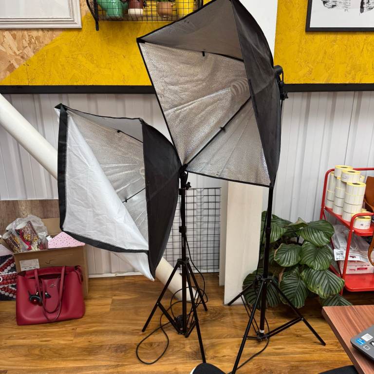 2 lights softbox kit video 