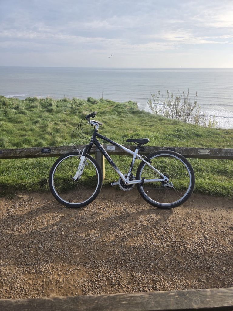 Trek 100 Navigator, primrose valley haven, D16 caravan selling mountain bike 