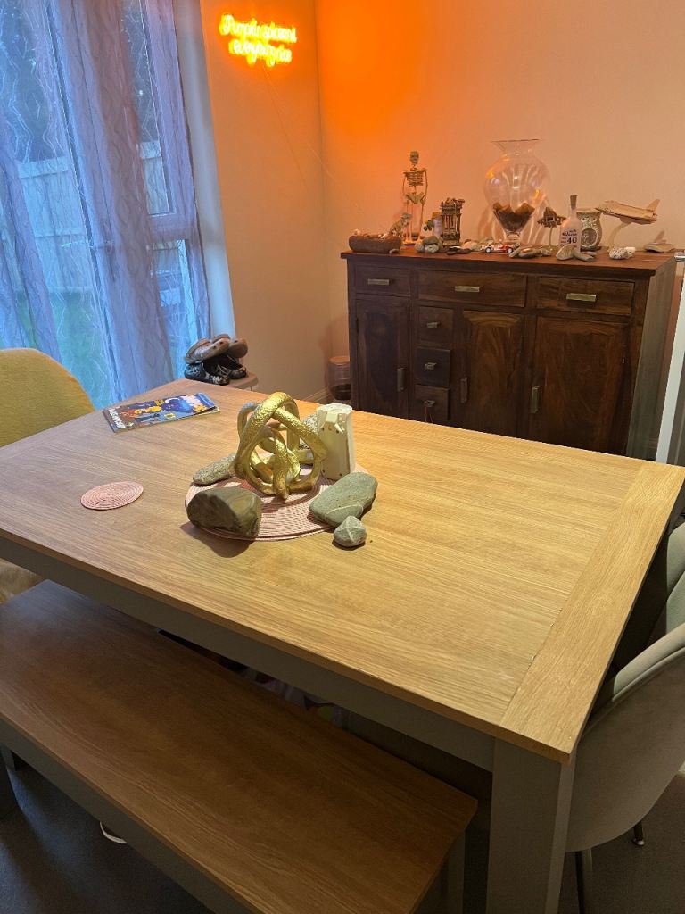 Dining Table and Bench Set FREE