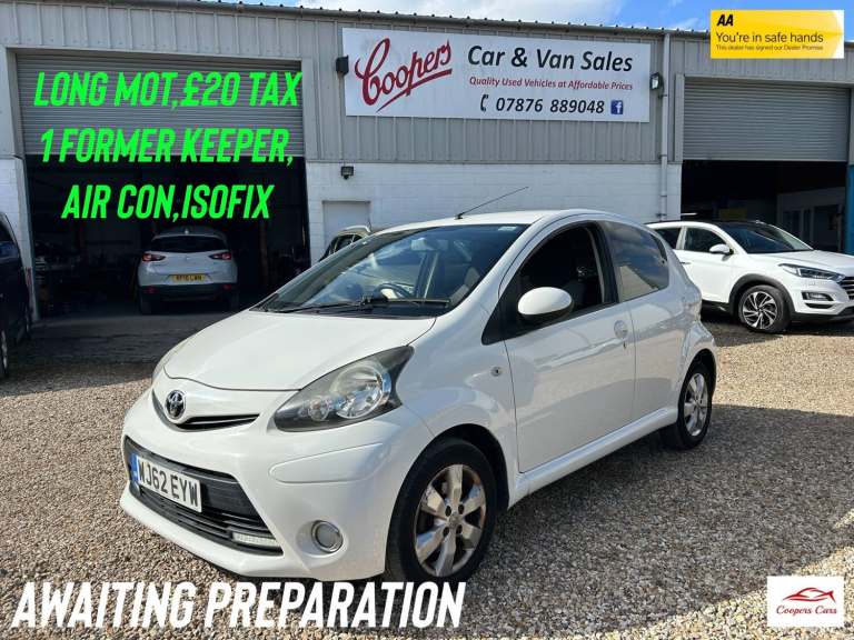 2012 Toyota AYGO 1.0 VVT-i Fire 5dr [AC] HATCHBACK Petrol Manual