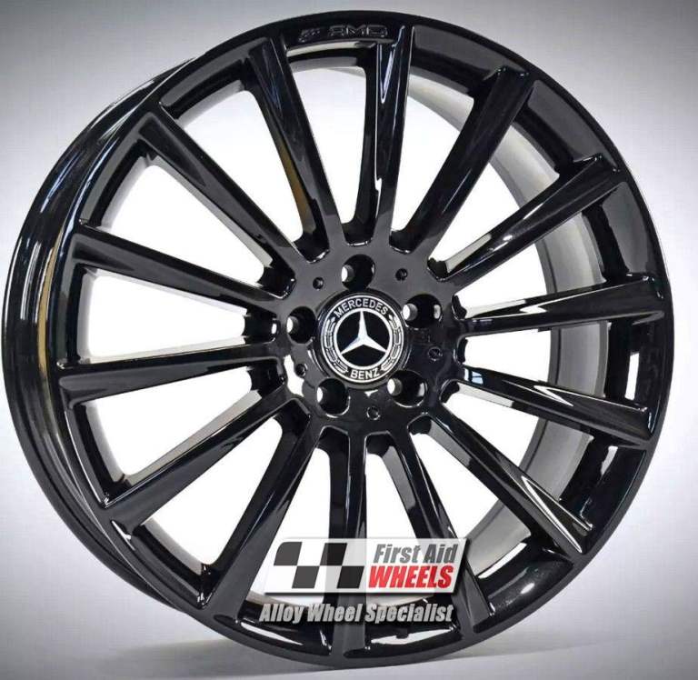 MERCEDES E CLASS 1X 20'' GENUINE AMG GLOSS BLACK REAR ALLOY WHEEL S646BGR