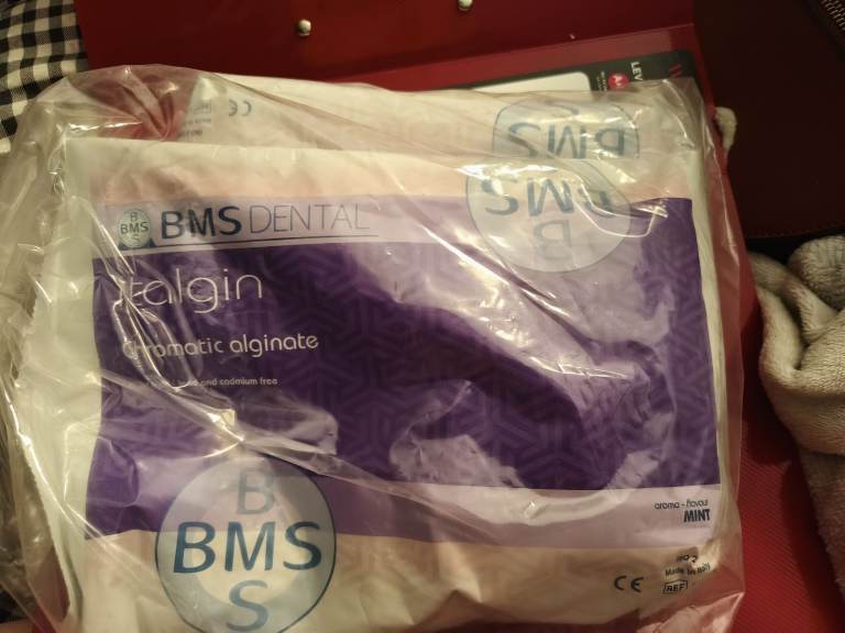 2 bags BMS Dental Stalgin Alginate Impression Material - New for sculpture and art use