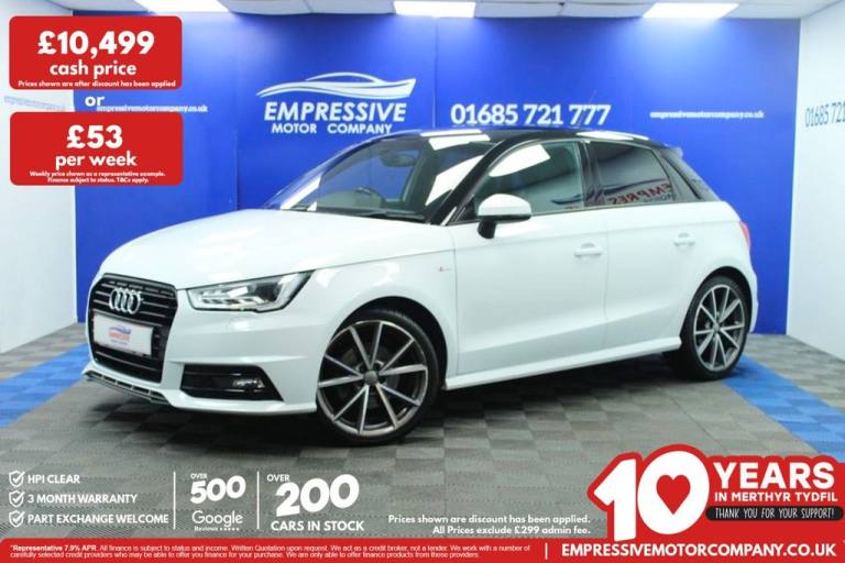 2018 18 AUDI A1 1.4 TFSI BLACK EDITION SPORTBACK 5DR PETROL S TRONIC EURO 6 (S/S