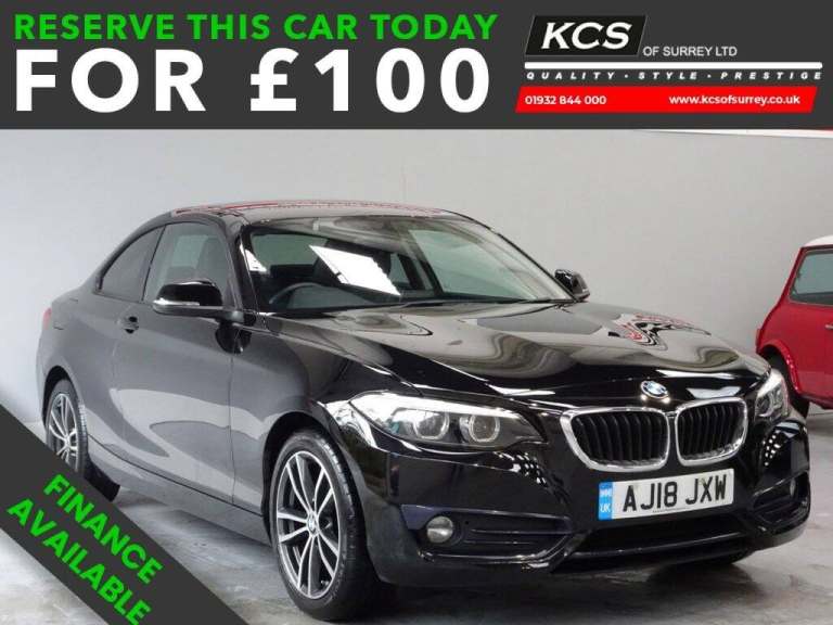 2018 BMW 2 Series 2.0 220i Sport Coupe 2dr Petrol Auto Euro 6 (s/s) (184 ps) Coupe Petrol Automatic