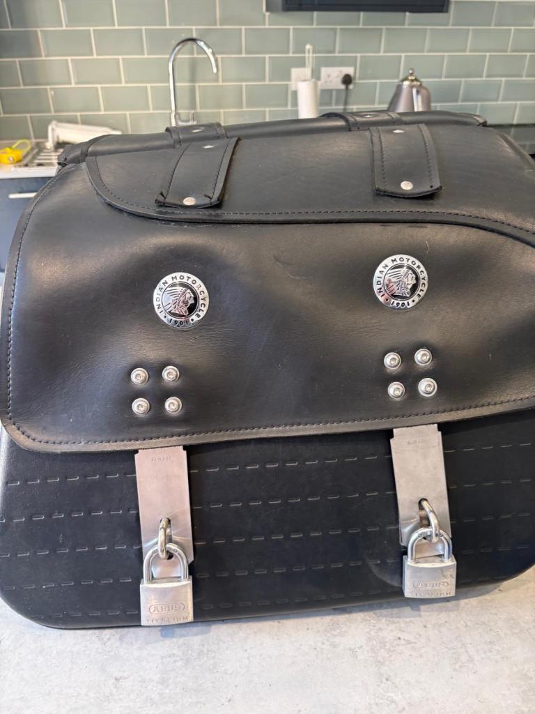 Genuine Indian Leather Saddle Bags