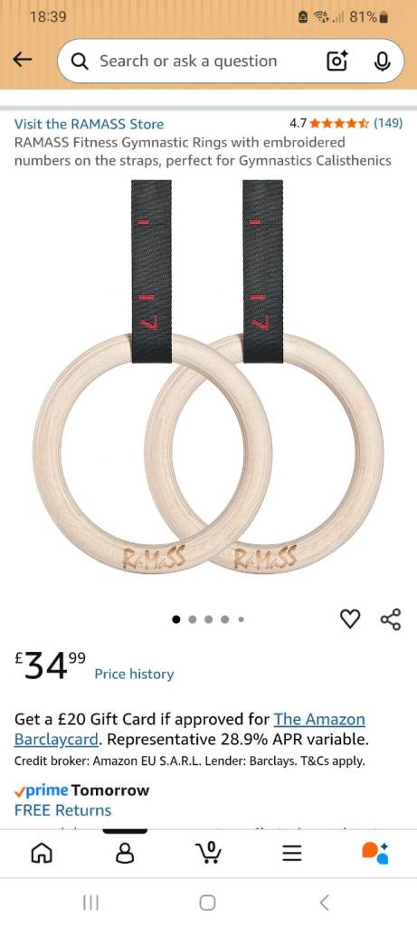 🔥 Home Gym Setup – Pull-Up Bar, Rings & Mat (Great Condition) 🔥