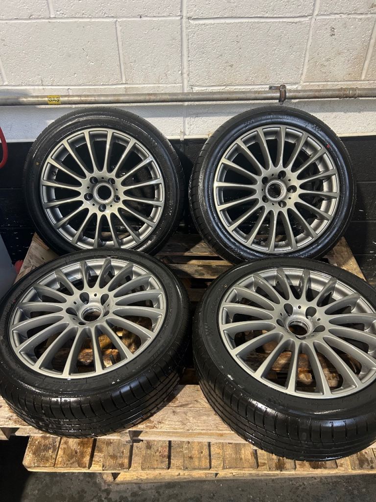 ✨ 5x112 17” Multispoke Alloy Wheels with BRAND NEW Tyres – £750 ✨