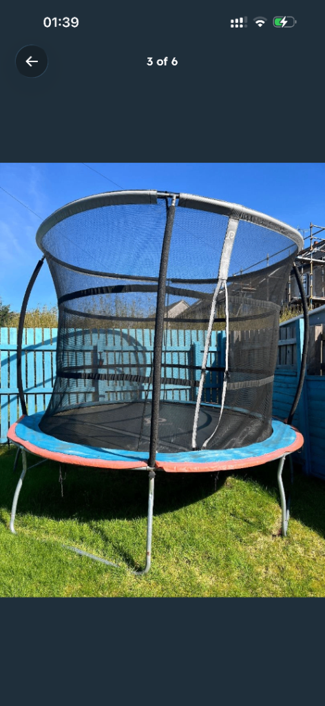Kids Trampoline with Safety Net – Good Condition