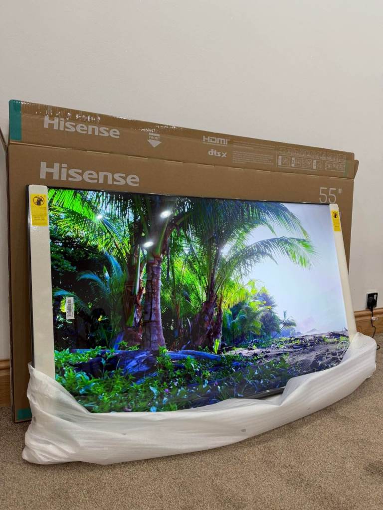 HISENSE 55 inch  4K HDR Smart TV with Freely BRAND NEW 