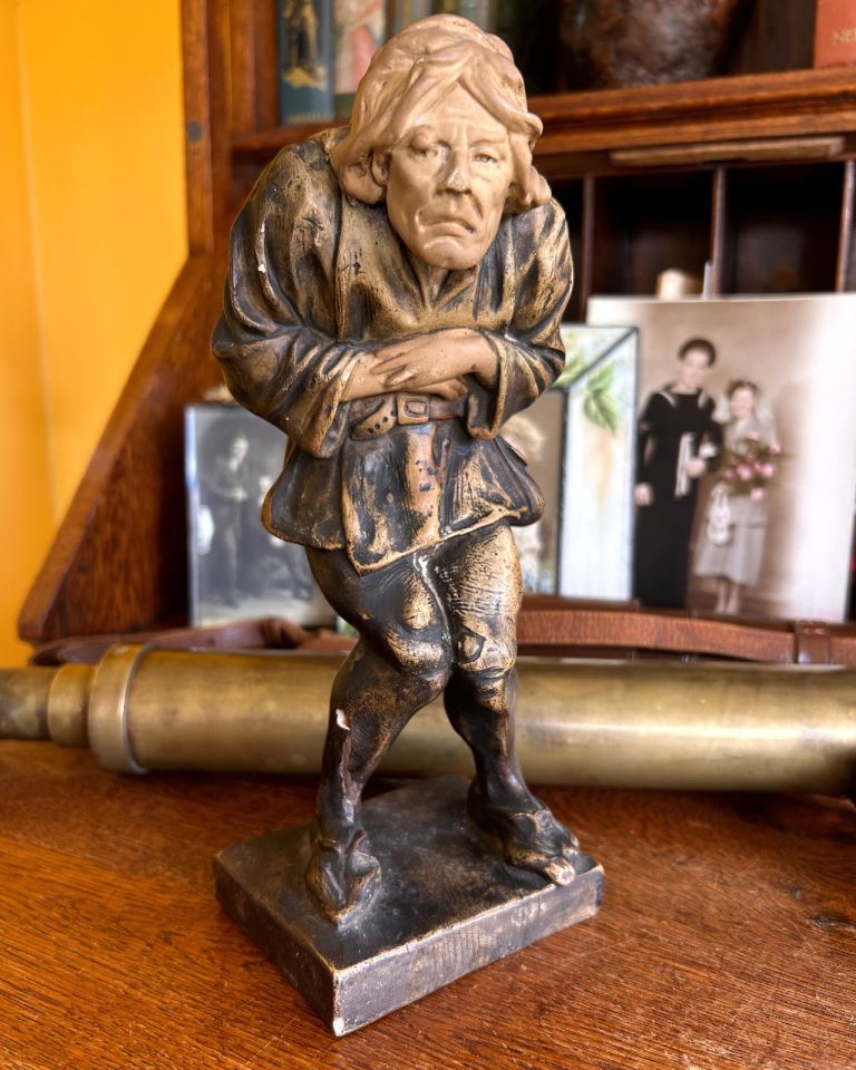 Chalk/Plaster 1950s Quasimodo Notre Dame Figure