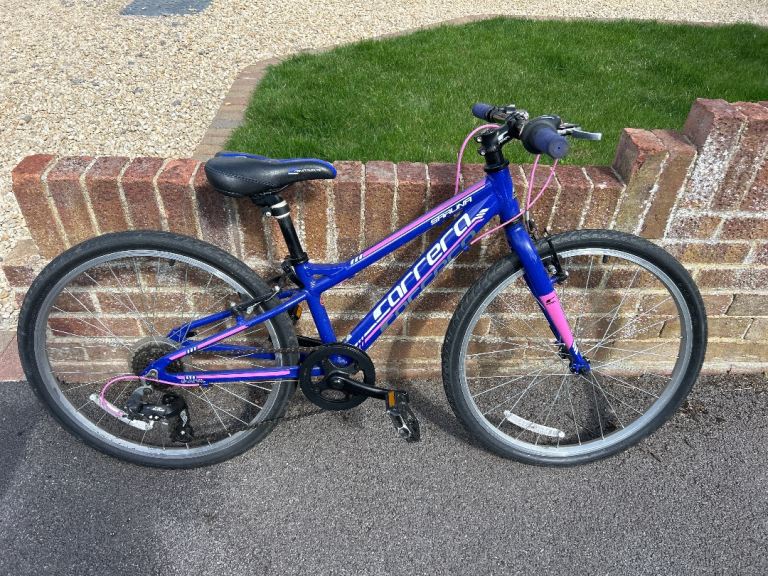Carrera Kids (Girls) Bike - Blue and Pink, Good Condition - 24in wheels