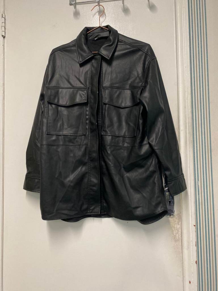 image for ZARA leather jacket/coat size XS