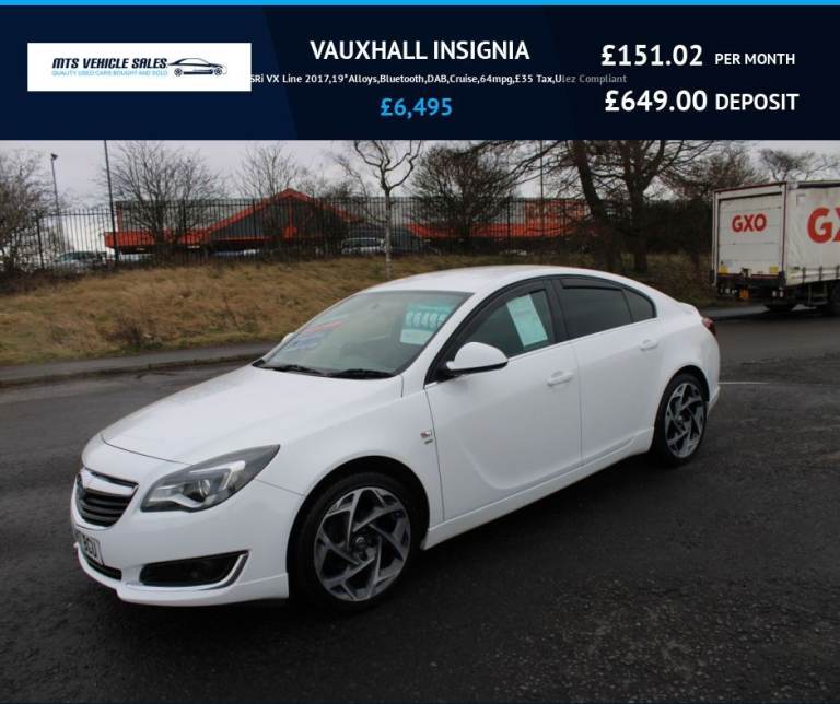 VAUXHALL INSIGNIA 1.6 CDTi SRi VX Line 2017,19*Alloys,Bluetooth,DAB,Cruise,64mpg,£35 Tax,Ulez OK