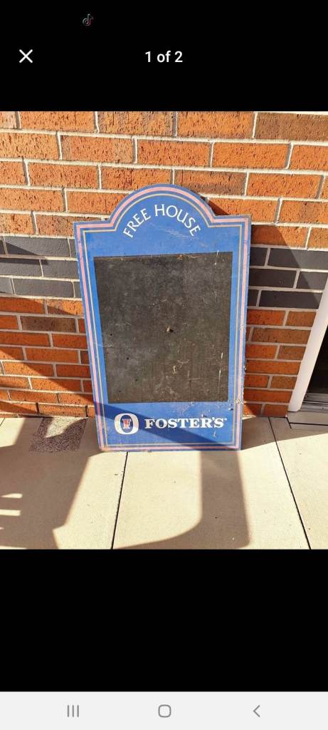 Fosters Free House aluminium sign 
