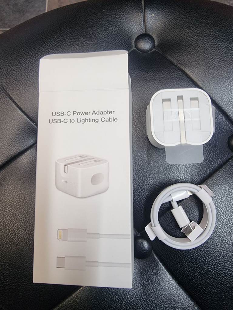 For iPhone 14 13 12 11 Pro XR XS Fast Charging 20W USB-C PD Plug Charger Cable