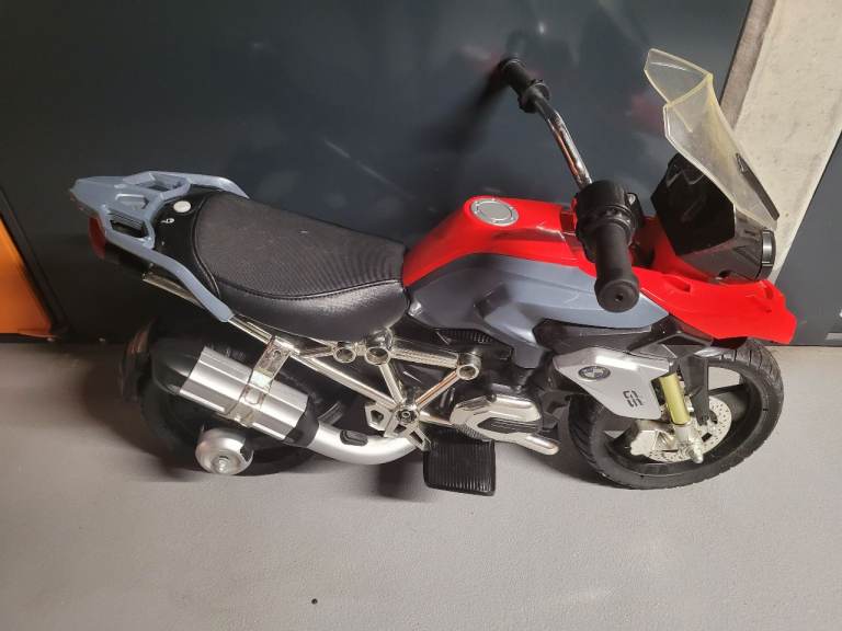 BMW Ride-On Motorbike – Red/Grey, Good Condition