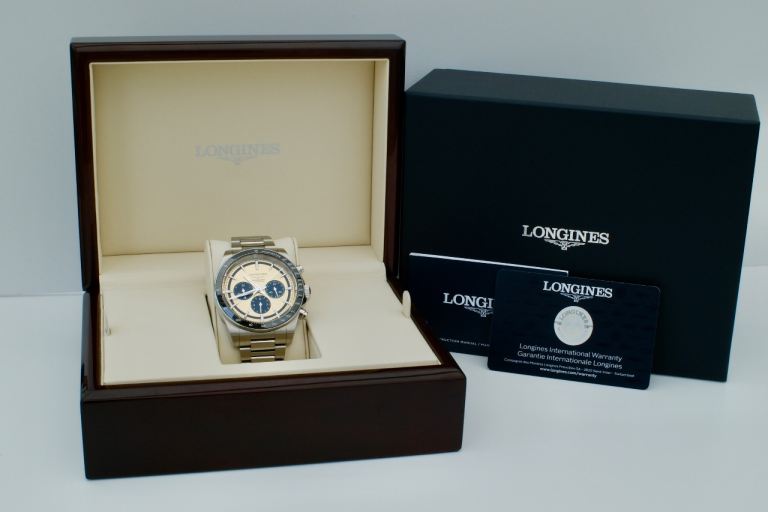 2024 Longines Conquest Chronograph Automatic 42mm Watch L3.835.4- Immaculate***