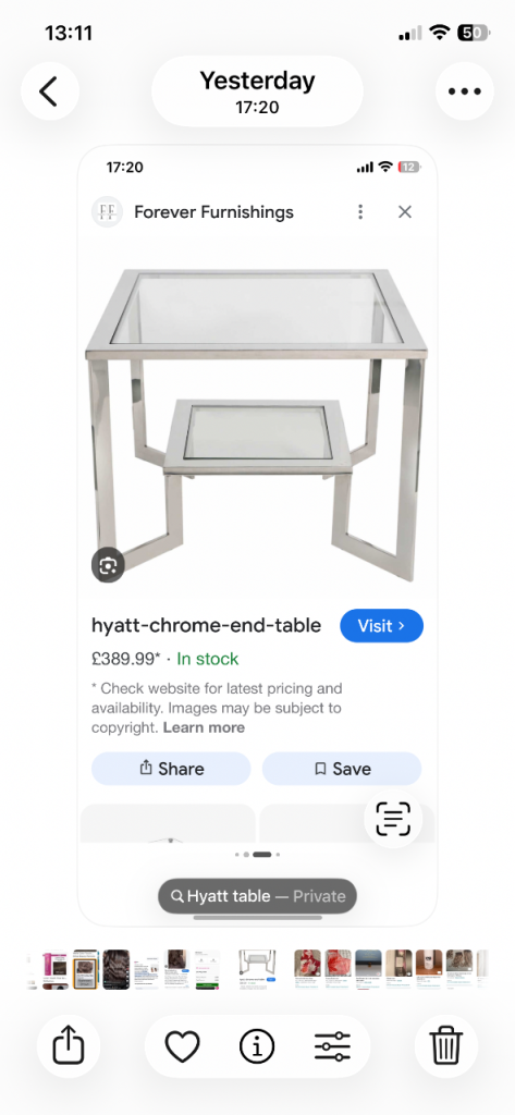 Hyatt side x2 side tables 