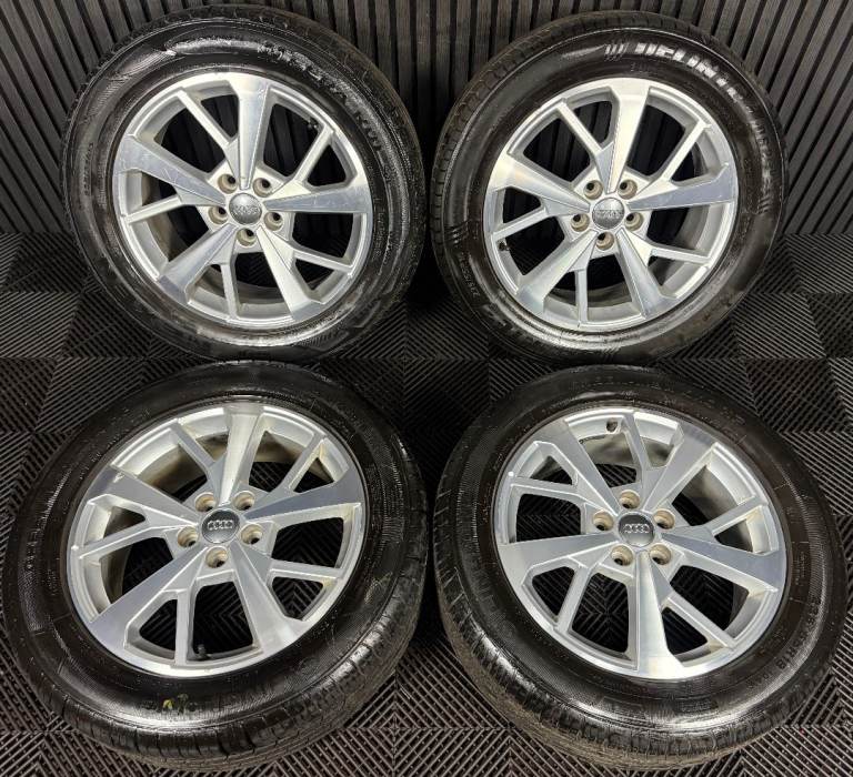 18'' GENUINE AUDI Q3 5 SPLIT SPOKE DC ALLOY WHEELS TYRE ALLOYS