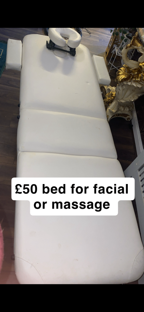 Massage bed and facial