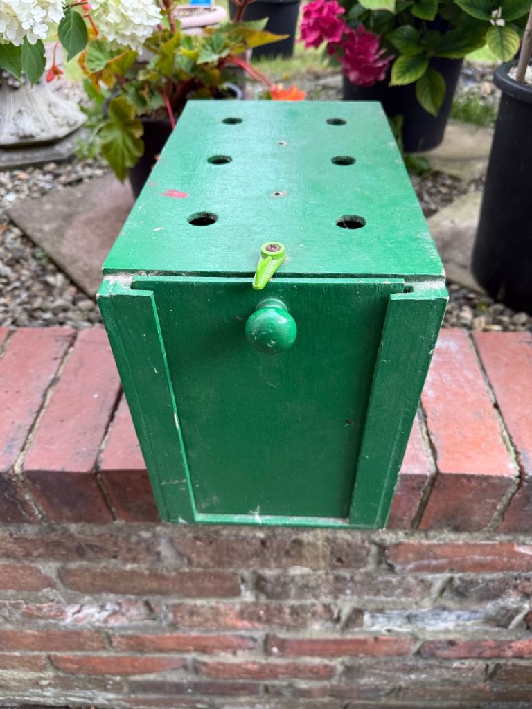 Vintage Pigeon Bird Animal Carry Box Case Nest Box