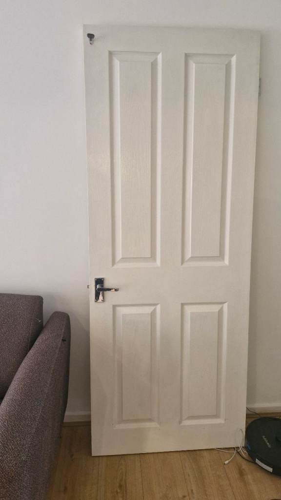 Two white Internal Door with Handle – Good Condition