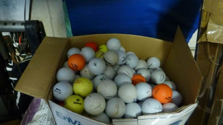 100 USED GOLF BALLS, VARIOUS MAKES AND CONDITION, COLLECTION B79 7US, THANKYOU