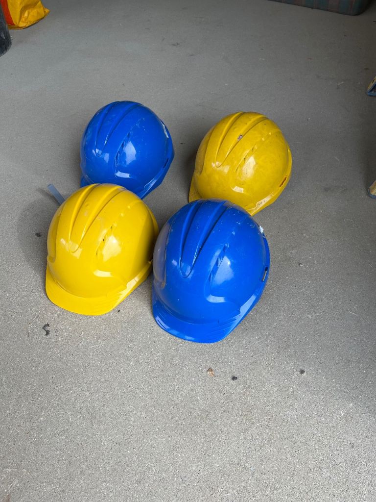 Hard Hats – 4 Available (Blue & Yellow)