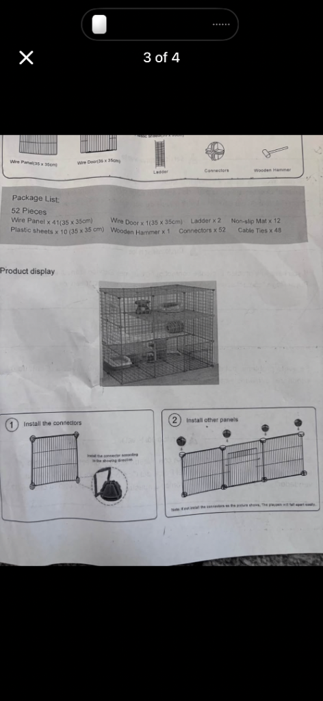 Small animal cage/playpen