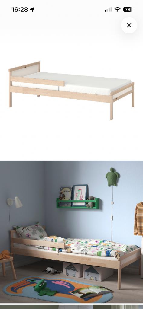 IKEA toddler bed. 