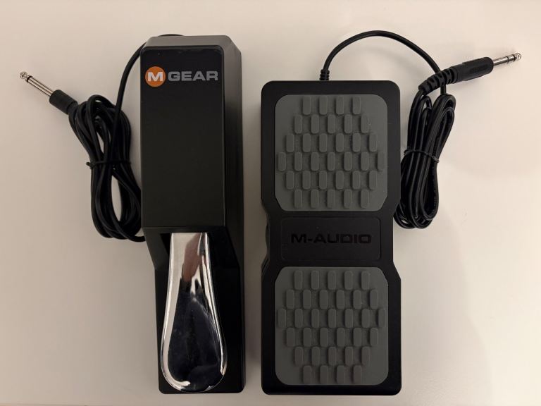 M-Audio SP-2 Professional Piano Style Pedal + EX-P Expression Pedal Bundle