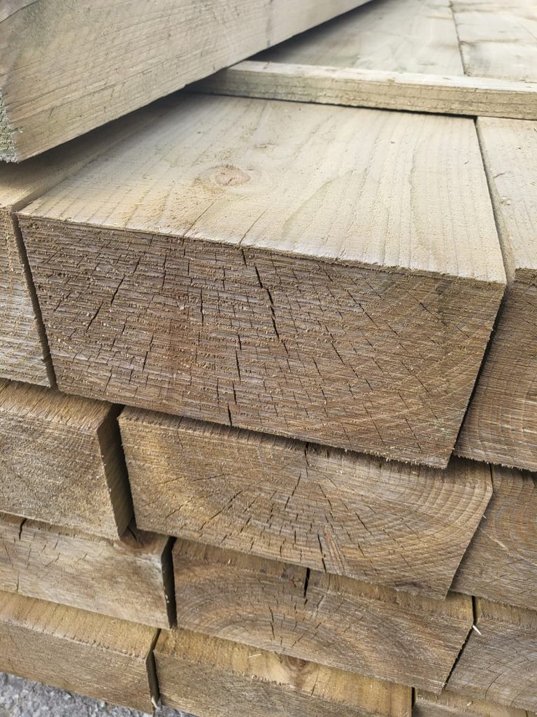Garden Railway Sleepers 10x5 Pressure Treated 8ft LARGE Garden DIY 