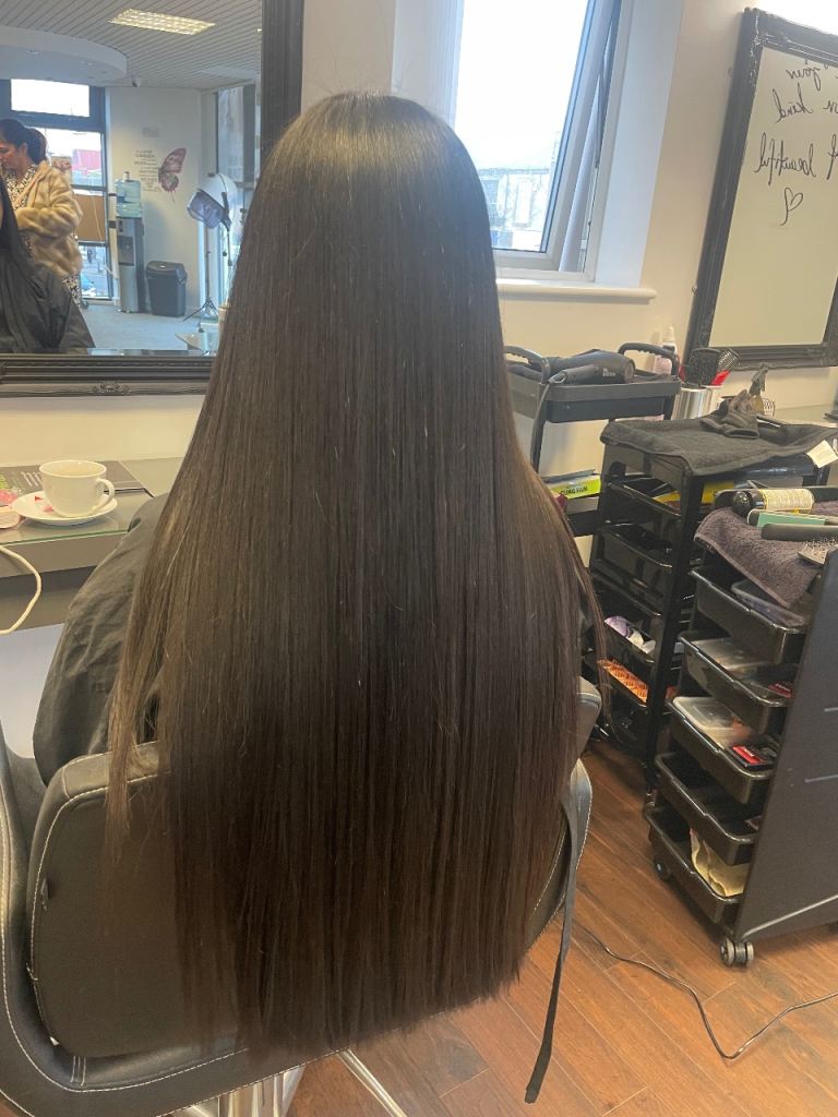 Permanent hair Straightening 