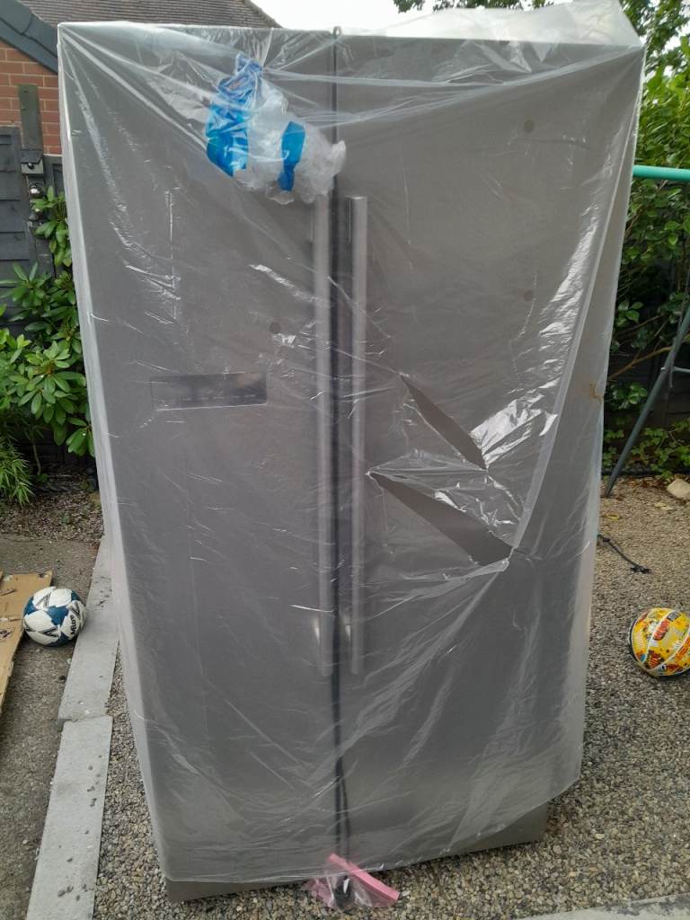  American Fridge Freezer – Silver, Good Condition