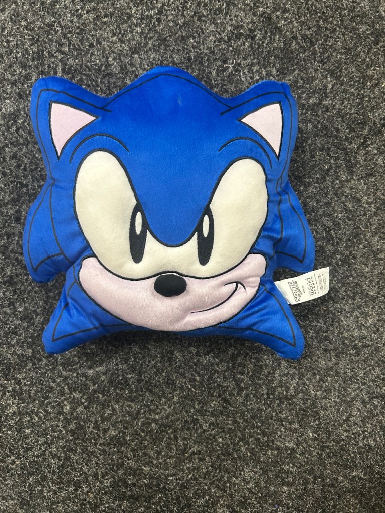 Sonic the Hedgehog plush cushion