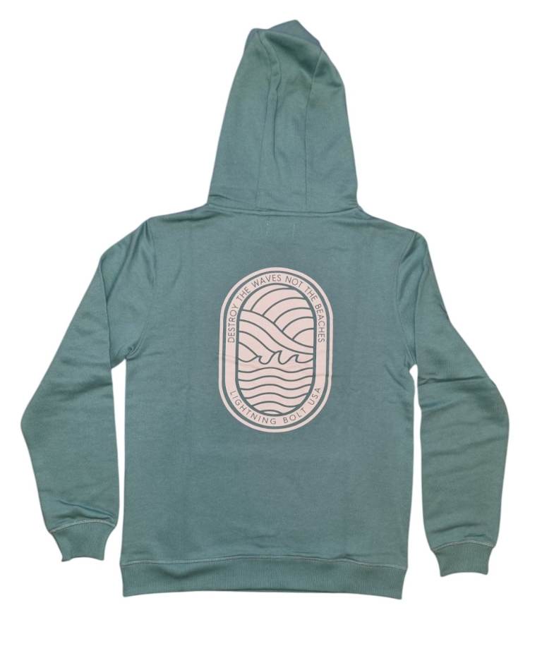 Lightning Bolt Teal Hoody - Medium - Brand new RRP £69.99