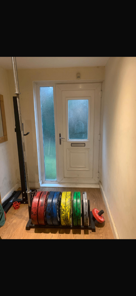 Wolverson Fitness Olympic Barbell & Bumper Plates 